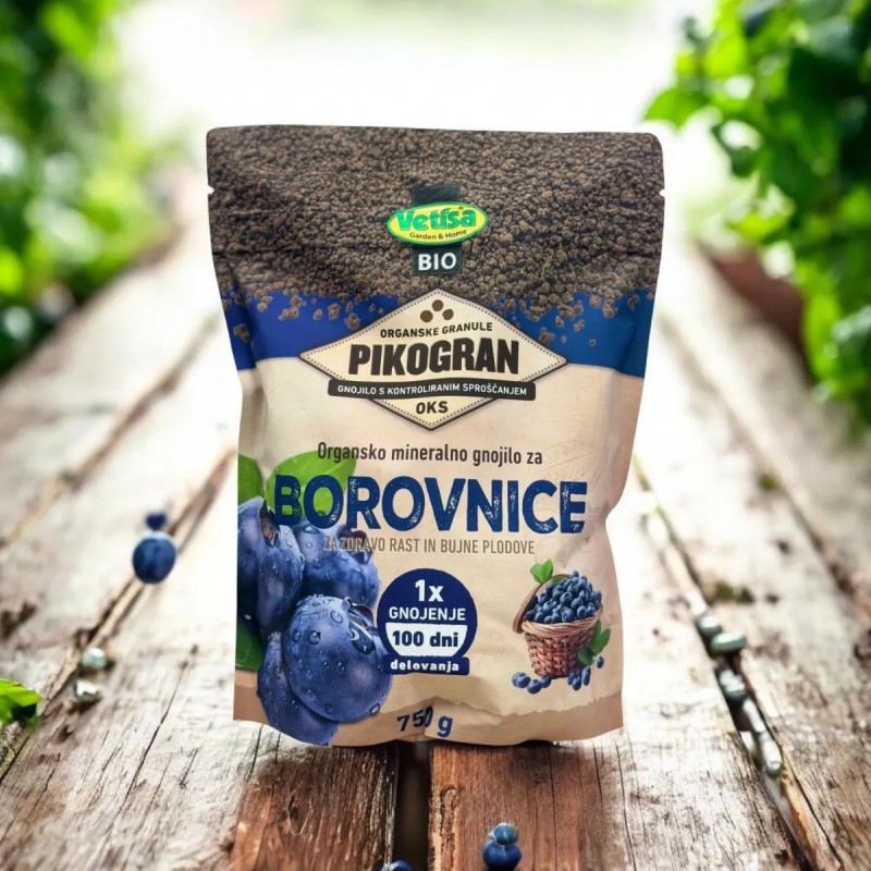VETISA -PIKOGRAN Organsko-mineralno gnojilo za BOROVNICE - 750g